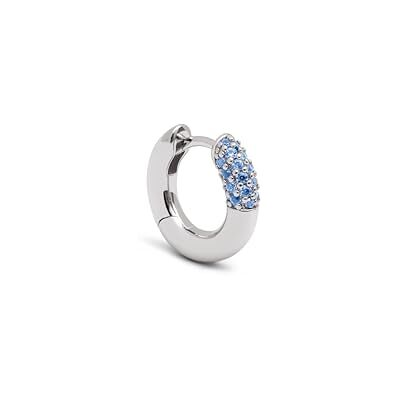 SINGULARU Orecchino Singolo Cerchio Alma Pink. Ottone con Finitura Placcata Oro 8Kt o Rodio con Zirconi. Chiusura Click/Congo. Gioielli per Donna SINGULARU Orecchino Singolo Cerchio Alma Pink. Ottone con Finitura Placcata Oro 8Kt o Rodio con Zirconi. Chiusura Click/Congo. Gioielli per Donna