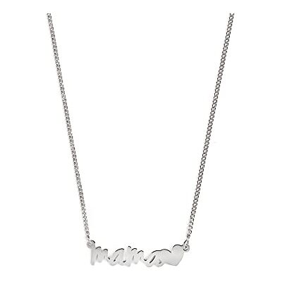 SINGULARU Collana Mamá Heart. Argento Sterling 925 con Placcatura Oro 18Kt o Rodio. Catena con Scritta Mama e Cuore. Misura Unica. Gioielli da Donna SINGULARU Collana Mamá Heart. Argento Sterling 925 con Placcatura Oro 18Kt o Rodio. Catena con Scritta Mama e Cuore. Misura Unica. Gioielli da Donna