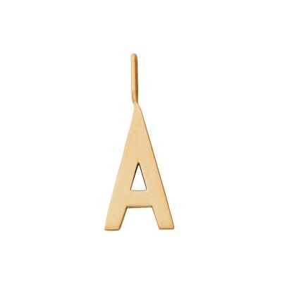 Design Letters Ciondolo Archetipo 16mm Oro A-Z-A, Metallo, Taglia unica Design Letters Ciondolo Archetipo 16mm Oro A-Z-A, Metallo, Taglia unica