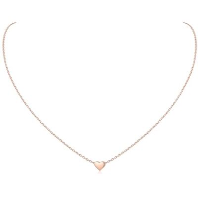 ChicSilver Collana Argento 925 Donna in Oro Bianco, Collana Donna Argento Oro Rosa con Cuore/Luna/Stella Lunga 41+5cm, Catenina Ciondolo Personalizzata Ragazza Bambina Amicizia Idee Regalo ChicSilver Collana Argento 925 Donna in Oro Bianco, Collana Donna Argento Oro Rosa con Cuore/Luna/Stella Lunga 41+5cm, Catenina Ciondolo Personalizzata Ragazza Bambina Amicizia Idee Regalo