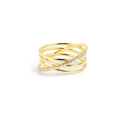 SINGULARU ® Anello Comete Oro Gioielli Donna SINGULARU ® Anello Comete Oro Gioielli Donna