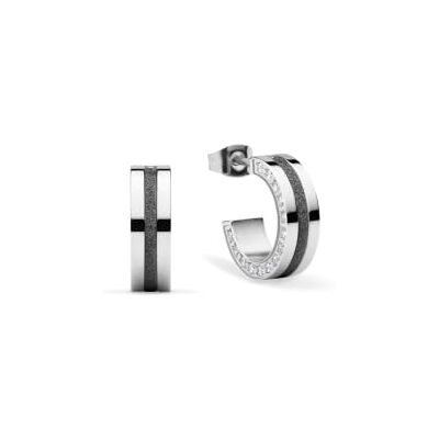 BERING Women's Stainless Steel Hoop Earrings BERING Women's Stainless Steel Hoop Earrings