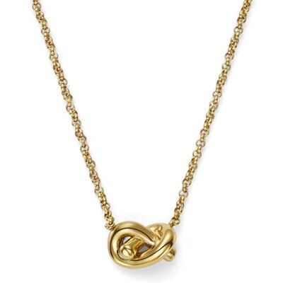 Burton Orecchini a perno e Collana con pendente da donna Collezione LOVER'S KNOT in acciaio inossidabile color Oro Giallo, Necklace Burton Orecchini a perno e Collana con pendente da donna Collezione LOVER'S KNOT in acciaio inossidabile color Oro Giallo, Necklace