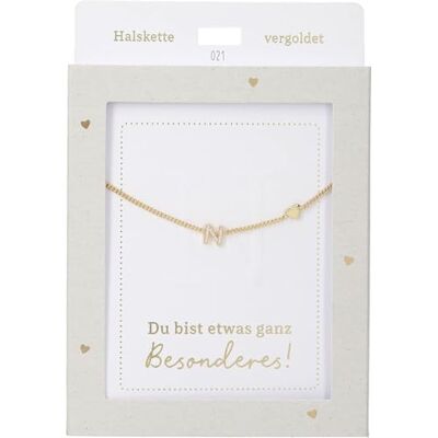 Depesche Collana da donna con ciondolo a forma di cuore, argento o oro, regolabile in 42-47 cm, in diverse varianti con simboli, lettere o segno zodiacale, Filigran, Acciaio inossidabile, Nessuna Depesche Collana da donna con ciondolo a forma di cuore, argento o oro, regolabile in 42-47 cm, in diverse varianti con simboli, lettere o segno zodiacale, Filigran, Acciaio inossidabile, Nessuna