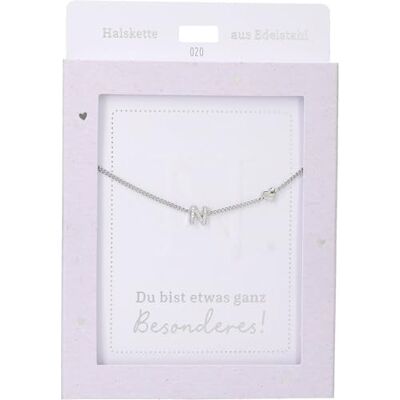 Depesche Collana da donna con ciondolo a forma di cuore, argento o oro, regolabile in 42-47 cm, in diverse varianti con simboli, lettere o segno zodiacale, Filigran, Acciaio inossidabile, Nessuna Depesche Collana da donna con ciondolo a forma di cuore, argento o oro, regolabile in 42-47 cm, in diverse varianti con simboli, lettere o segno zodiacale, Filigran, Acciaio inossidabile, Nessuna
