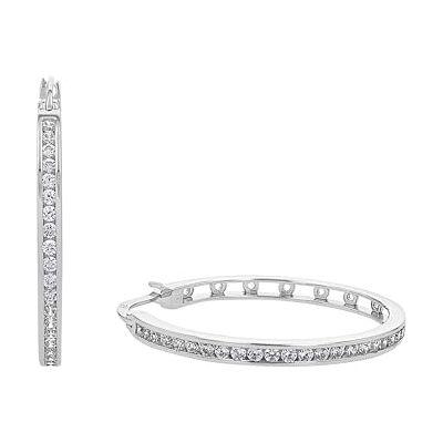 TOM TAILOR Orecchini da Donna in Argento 925 con Zircone Creoli TT-E0018 TOM TAILOR Orecchini da Donna in Argento 925 con Zircone Creoli TT-E0018
