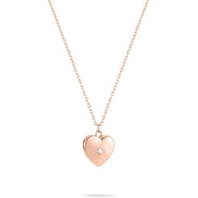 Tamaris Necklace – Collana con zirconi in acciaio inox – IP oro rosa – Catenina regolabile 50 cm – Impermeabile e delicato sulla pelle Tamaris Necklace – Collana con zirconi in acciaio inox – IP oro rosa – Catenina regolabile 50 cm – Impermeabile e delicato sulla pelle