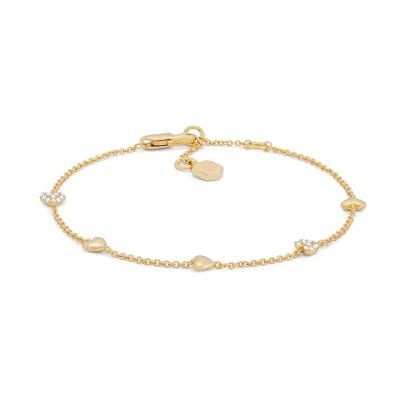 Fossil Sutton Bracciale da donna in ottone dorato Fossil Sutton Bracciale da donna in ottone dorato