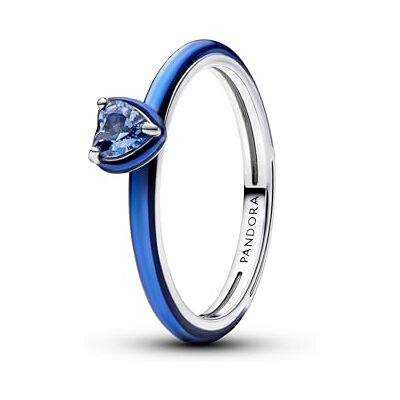 PANDORA Me Anello Chakra Blu in Argento Sterling con Cristalli Artificiali, Misura 52 PANDORA Me Anello Chakra Blu in Argento Sterling con Cristalli Artificiali, Misura 52