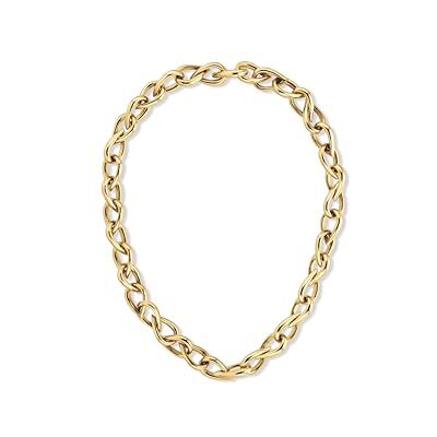 Calvin Klein Collana a Maglie da Donna Collezione SCULPTURED DROPS in Acciaio Inossidabile con placcatura ionica Oro Giallo Calvin Klein Collana a Maglie da Donna Collezione SCULPTURED DROPS in Acciaio Inossidabile con placcatura ionica Oro Giallo