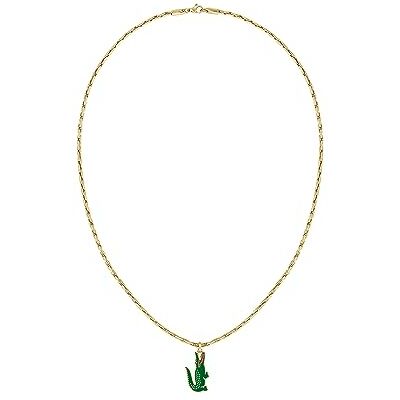 Lacoste Collana a catena da uomo Collezione ARTHOR in Acciaio Inossidabile, Oro Gold Lacoste Collana a catena da uomo Collezione ARTHOR in Acciaio Inossidabile, Oro Gold