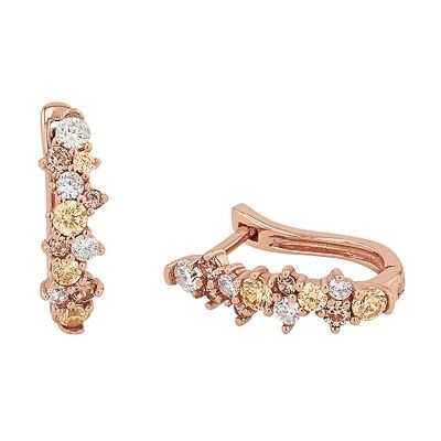 amor Creoles Orecchini da Donna in Argento 925, con zirconi sintetici, 1,7 cm, Rosé, in confezione regalo amor Creoles Orecchini da Donna in Argento 925, con zirconi sintetici, 1,7 cm, Rosé, in confezione regalo
