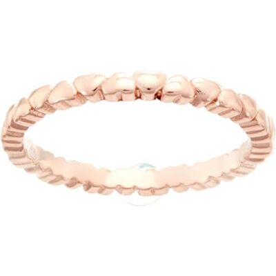 Beneto Anello Gold-Plated Silver Ring with Hearts AGG344-ROSE Circuito: 62 mm Marca, Estándar, Metallo Non prezioso, Nessuna Pietra preziosa Beneto Anello Gold-Plated Silver Ring with Hearts AGG344-ROSE Circuito: 62 mm Marca, Estándar, Metallo Non prezioso, Nessuna Pietra preziosa
