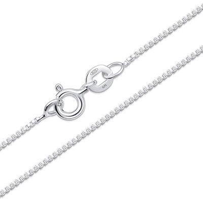 Amberta Catenina Argento 925 per Donna Uomo Collanina Sottilissima Semplice & Elegante Girocollo Maglia Fine Veneziana Quadrata Piccola 40/45/50/55/60 cm Amberta Catenina Argento 925 per Donna Uomo Collanina Sottilissima Semplice & Elegante Girocollo Maglia Fine Veneziana Quadrata Piccola 40/45/50/55/60 cm