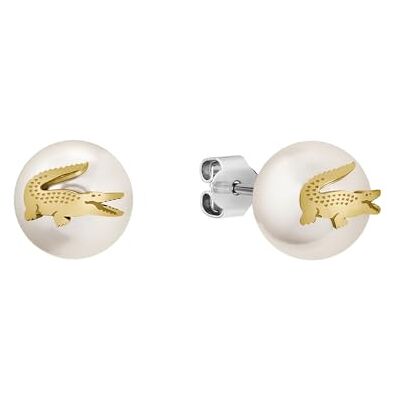 Lacoste Collana, Bracciale e Orecchini in Faux Perle Per Uomo e Donna Collezione MATCHPOINT con Charms Diversi color Oro Giallo Lacoste Collana, Bracciale e Orecchini in Faux Perle Per Uomo e Donna Collezione MATCHPOINT con Charms Diversi color Oro Giallo