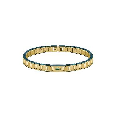 Lacoste Bracciale da uomo Link in acciaio inossidabile e oro giallo Lacoste Bracciale da uomo Link in acciaio inossidabile e oro giallo