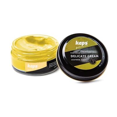 Kaps Lucido in crema per scarpe 50ml, Delicate Cura intensiva e nutrimento per pelle, 70 colori Kaps Lucido in crema per scarpe 50ml, Delicate Cura intensiva e nutrimento per pelle, 70 colori