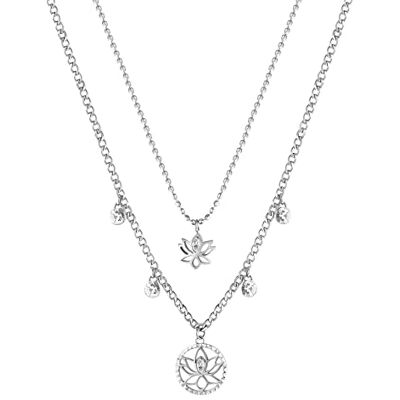 Brosway Collana Donna, Collana in Acciaio e Cristalli Collezione Chakra Brosway Collana Donna, Collana in Acciaio e Cristalli Collezione Chakra