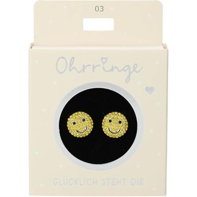 Depesche Orecchini a perno con brillantini, colore: Giallo Depesche Orecchini a perno con brillantini, colore: Giallo