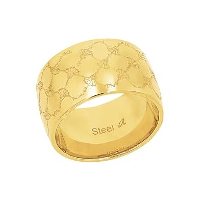 Joop! Anello da donna in acciaio inossidabile, oro, in confezione regalo per gioielli, Joop! Anello da donna in acciaio inossidabile, oro, in confezione regalo per gioielli,
