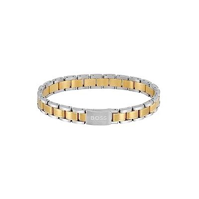 Boss Jewelry Braccialetto a maglie da uomo Collezione METAL LINKS ESSENTIALS in Acciaio Inossidabile, nero, blu e oro giallo Boss Jewelry Braccialetto a maglie da uomo Collezione METAL LINKS ESSENTIALS in Acciaio Inossidabile, nero, blu e oro giallo