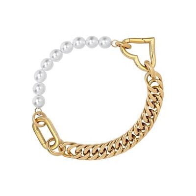 iXXXi Connect Bracciale composito Christal Gold 18.5cm, 18.5cm, Acciaio inossidabile, Nessuna pietra preziosa iXXXi Connect Bracciale composito Christal Gold 18.5cm, 18.5cm, Acciaio inossidabile, Nessuna pietra preziosa