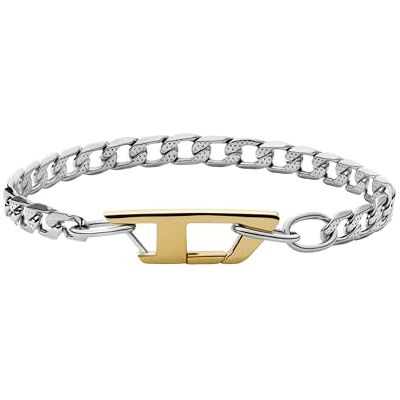 Diesel Bracciale Da Uomo In Acciaio, L: 180-195 mm, L: 7 mm Bracciale In Acciaio Inossidabile, Diesel Bracciale Da Uomo In Acciaio, L: 180-195 mm, L: 7 mm Bracciale In Acciaio Inossidabile,