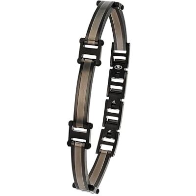 TOM TAILOR Bracciale da Uomo in Acciaio inox Nero Gun TT-B0030 TOM TAILOR Bracciale da Uomo in Acciaio inox Nero Gun TT-B0030