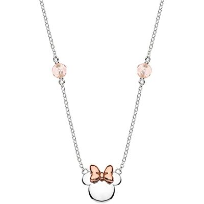 Disney Collana Minnie e Mickey per Bambina in Argento 925 e Zirconi, Gioielli Disney Collana Minnie e Mickey per Bambina in Argento 925 e Zirconi, Gioielli