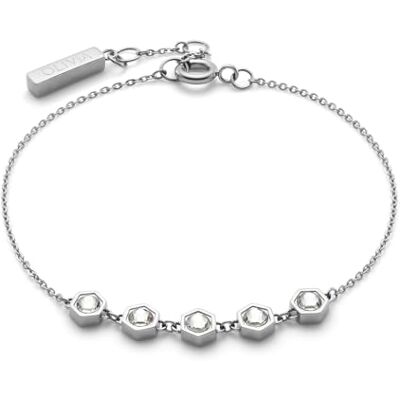 Burton Braccialetto da Donna Collezione EVER STACKED in Acciaio Inossidabile con Charms Impreziositi da Cristalli Burton Braccialetto da Donna Collezione EVER STACKED in Acciaio Inossidabile con Charms Impreziositi da Cristalli