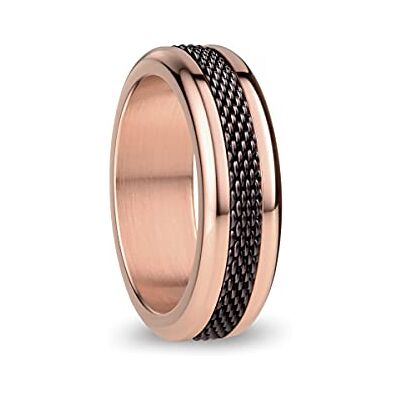 BERING Arctic Symphony Collection Anello da donna in acciaio inox, finitura lucida, color oro rosa BERING Arctic Symphony Collection Anello da donna in acciaio inox, finitura lucida, color oro rosa