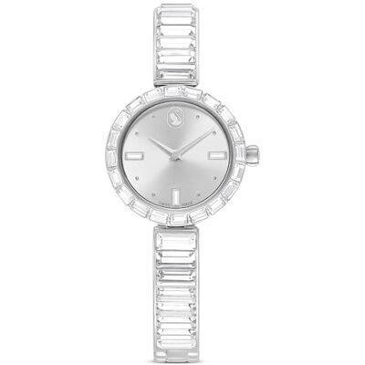 Swarovski Orologio Matrix Bangle, Fabbricato in Svizzera, Bracciale in cristallo, Bianco, Acciaio inossidabile Swarovski Orologio Matrix Bangle, Fabbricato in Svizzera, Bracciale in cristallo, Bianco, Acciaio inossidabile