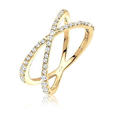 Elli Anello da Donna in Argento 925 con Zirconia Cubica, Misura 16 Elli Anello da Donna in Argento 925 con Zirconia Cubica, Misura 16
