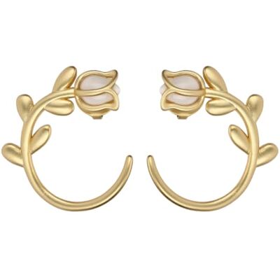 THUN Orecchini creola con tulipano 2,3x2,2 cm • Parti metalliche: ottone o zama galvanizzato con oro o palladio, titanio. • Altri materiali: vetro, resina, pietre, ABS, poliestere 100% THUN Orecchini creola con tulipano 2,3x2,2 cm • Parti metalliche: ottone o zama galvanizzato con oro o palladio, titanio. • Altri materiali: vetro, resina, pietre, ABS, poliestere 100%