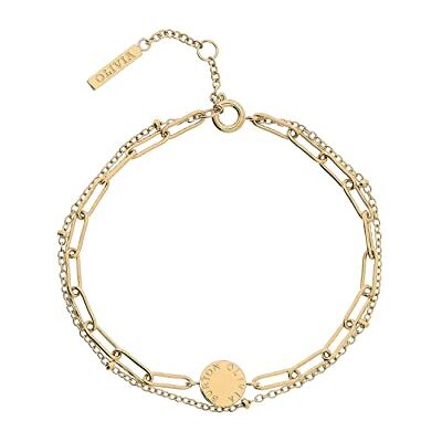 Burton Braccialetto a catena da donna Collezione ILLUSION in Acciaio Inossidabile, Gold Burton Braccialetto a catena da donna Collezione ILLUSION in Acciaio Inossidabile, Gold