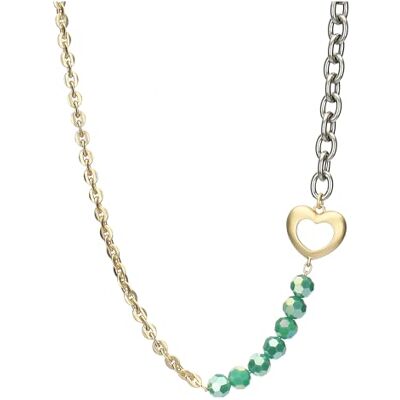 THUN Collana cuore e perline metallo, vetro, resina Collezione Dedicato a te 40 + 5 cm THUN Collana cuore e perline metallo, vetro, resina Collezione Dedicato a te 40 + 5 cm