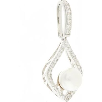 Beneto Ornamento Elegant Silver Pendant with Freshwater Pearl AGH427PL Marca Beneto Ornamento Elegant Silver Pendant with Freshwater Pearl AGH427PL Marca