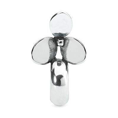 Trollbeads Perle d'argento Due cuori Spacer, misura unica, Argento, Nessuna pietra preziosa Trollbeads Perle d'argento Due cuori Spacer, misura unica, Argento, Nessuna pietra preziosa