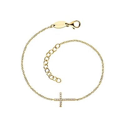 Engelsrufer Bracciale da donna in argento 925 con zirconi 32020109, Eine Grösse, Argento, Zirconia cubica Engelsrufer Bracciale da donna in argento 925 con zirconi 32020109, Eine Grösse, Argento, Zirconia cubica