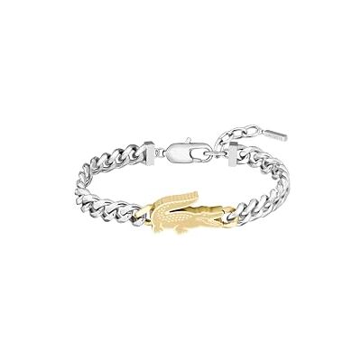 Lacoste Bracciale da Uomo in Acciaio Inossidabile – Finitura Argento o Oro – Collezione ARTHOR Lacoste Bracciale da Uomo in Acciaio Inossidabile – Finitura Argento o Oro – Collezione ARTHOR