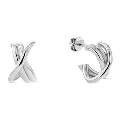 Tommy Hilfiger Jewelry Orecchini in Acciaio Inossidabile con Nodo Nautico – Disponibile in Argento, Oro o Bicolore Tommy Hilfiger Jewelry Orecchini in Acciaio Inossidabile con Nodo Nautico – Disponibile in Argento, Oro o Bicolore