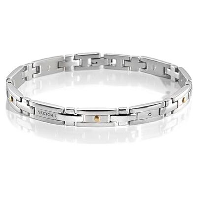 Sector Bracciale da uomo, Collezione BASIC Jewels, lunghezza 22 cm, in acciaio, pvd oro Sector Bracciale da uomo, Collezione BASIC Jewels, lunghezza 22 cm, in acciaio, pvd oro