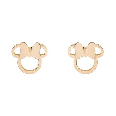 Disney Orecchini Minnie, Acciaio Inossidabile con Fiocco per Bambini e Bambine, Gioielli Disney Orecchini Minnie, Acciaio Inossidabile con Fiocco per Bambini e Bambine, Gioielli
