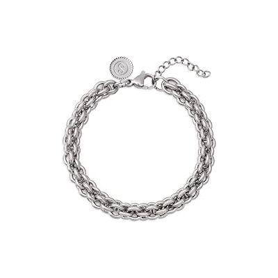 SINGULARU Bracciale Big Rope. Acciaio. Catena Maxi con Lunghezza 7 cm + Estensione 3 cm. Gioielli da Donna SINGULARU Bracciale Big Rope. Acciaio. Catena Maxi con Lunghezza 7 cm + Estensione 3 cm. Gioielli da Donna