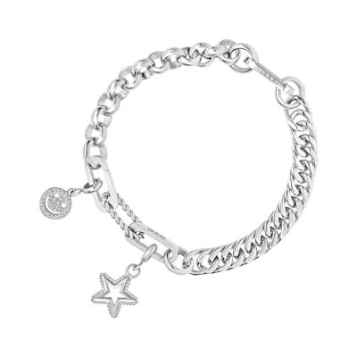 iXXXi Connect Bracciale composito Lisette Argento 19.5cm, 19.5cm, Acciaio inossidabile, Nessuna pietra preziosa iXXXi Connect Bracciale composito Lisette Argento 19.5cm, 19.5cm, Acciaio inossidabile, Nessuna pietra preziosa