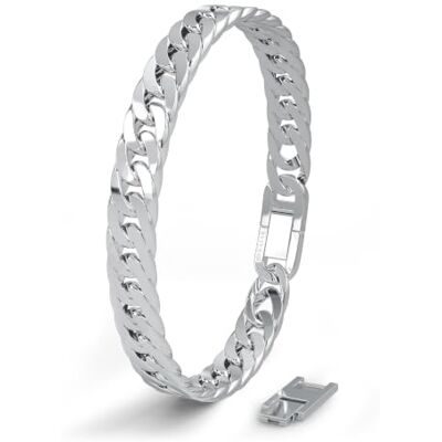 SERASAR Bracciale da Uomo in Acciaio Inox Premium Acciaio Chirurgico 316L Impermeabile Chiusura Sicura Tre Colori Scatola Portagioie Inclusa SERASAR Bracciale da Uomo in Acciaio Inox Premium Acciaio Chirurgico 316L Impermeabile Chiusura Sicura Tre Colori Scatola Portagioie Inclusa