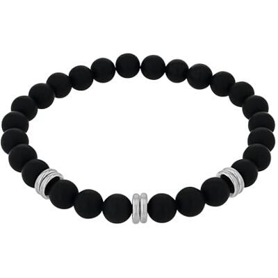 amor Bracciale da Uomo in Acciaio inox Argentato con Agata AMR-B0065 amor Bracciale da Uomo in Acciaio inox Argentato con Agata AMR-B0065