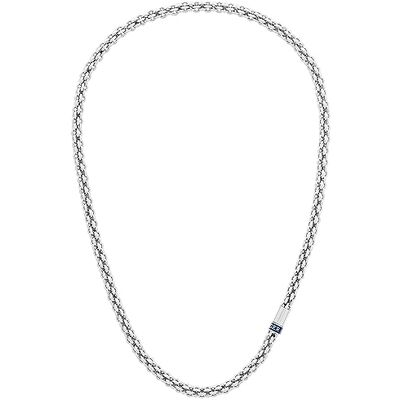 Tommy Hilfiger Gioielli da Uomo: Bracciale a Catena Placcato in Oro 23K e Collana in Acciaio Inossidabile Argento Tommy Hilfiger Gioielli da Uomo: Bracciale a Catena Placcato in Oro 23K e Collana in Acciaio Inossidabile Argento