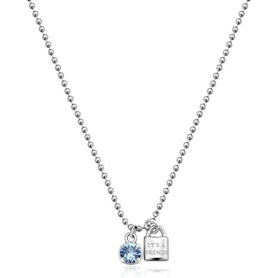 Brosway Collana Donna, Collana in Acciaio con Simbolo Lucchetto Collezione Desideri BEIN009 Brosway Collana Donna, Collana in Acciaio con Simbolo Lucchetto Collezione Desideri BEIN009