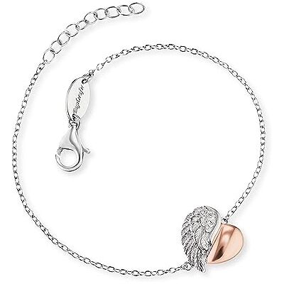 Engelsrufer Bracciale cuore ala argento bicolore con zirconi Engelsrufer Bracciale cuore ala argento bicolore con zirconi